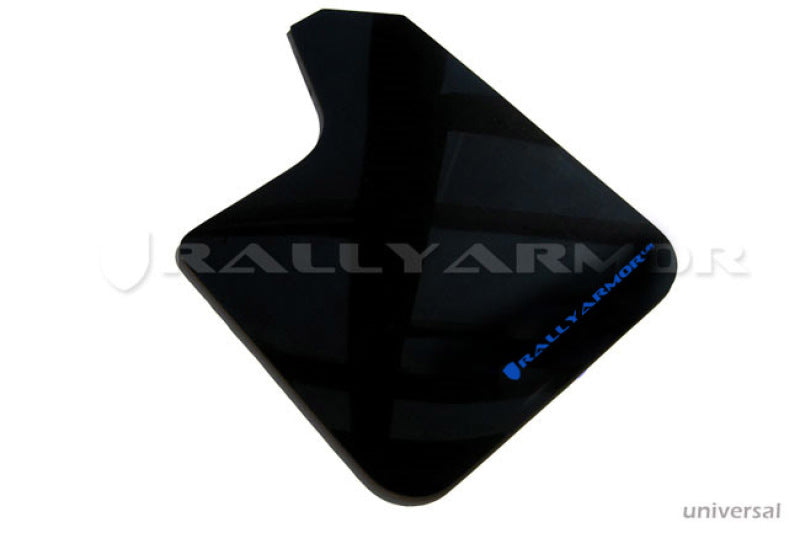 Rally Armor Universal Fit (No Hardware) Black UR Mud Flap w/ Blue Logo Mud Flaps Rally Armor