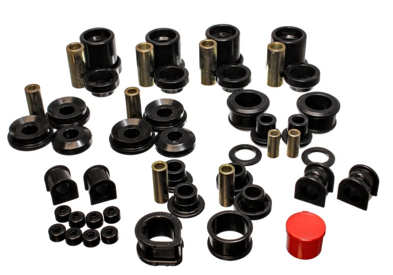 Energy Suspension 90-96 Nissan 300ZX Black Hyper-Flex Master Bushing Set (Sway bar end link bushings Bushings - Full Vehicle Kits Energy Suspension