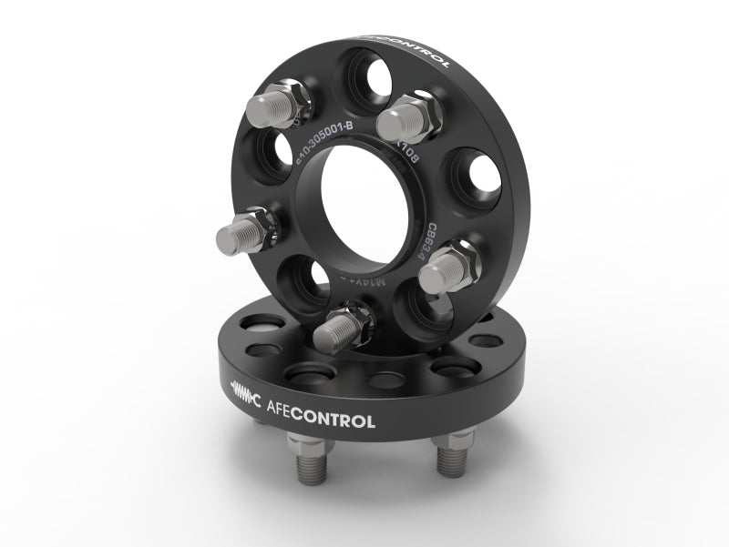 aFe Control Forged Aluminum Wheel Spacers 5x108 CB 63.4 20 MM- 20-24 Ford Edge ST Wheel Spacers & Adapters aFe