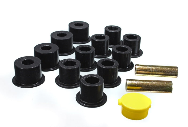 Energy Suspension 6/86-97 Nissan 720 & Hardbody Pickup 2WD Black Rear Leaf Spring Bushing Set Bushing Kits Energy Suspension