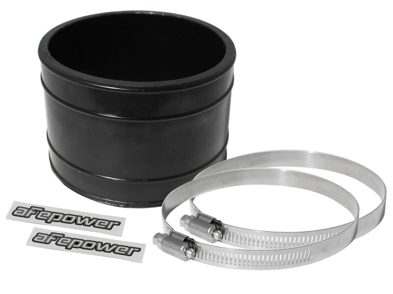 aFe Magnum FORCE Cold Air Intake System Spare Parts Kit (4in ID x 3in L) Straight Coupler - Black Air Intake Components aFe