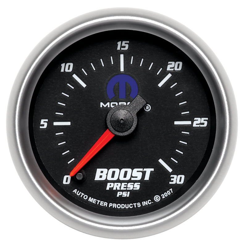 Autometer Mopar 52.4mm FSE 0-30 PSI Boost Gauge Gauges AutoMeter