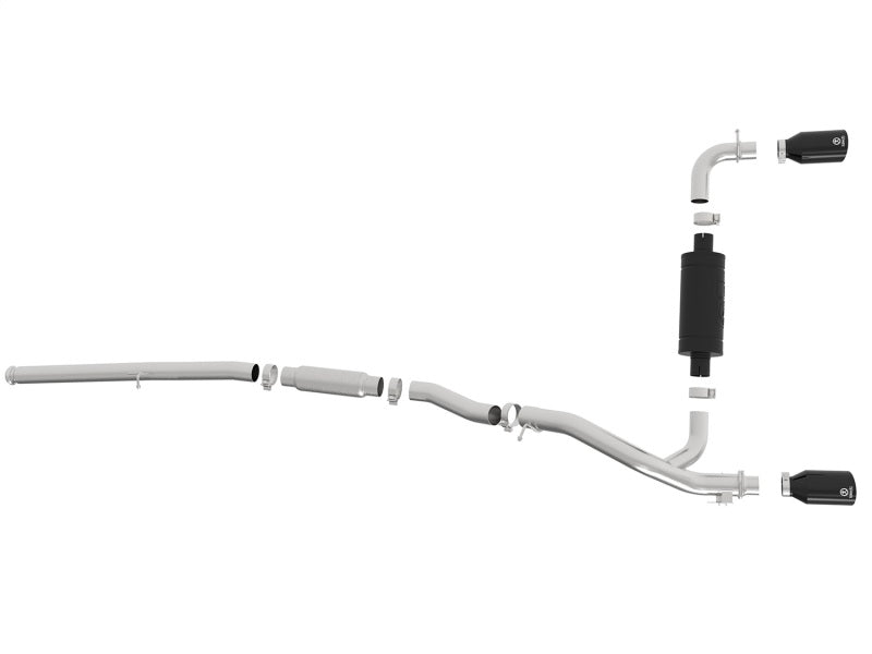 aFe Takeda 3in 304 SS Cat-Back Exhaust System w/ Black Tips 16-18 Ford Focus RS I4-2.3L (t) Catback aFe