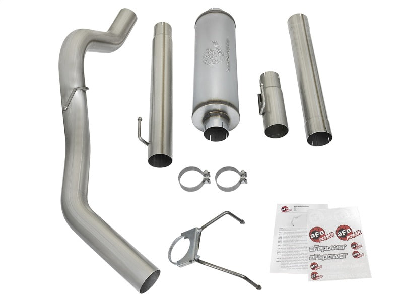 aFe LARGE Bore HD Exhausts Cat-Back SS-409 EXH CB Dodge Diesel Trucks 03-04 L6-5.9L (td) Catback aFe