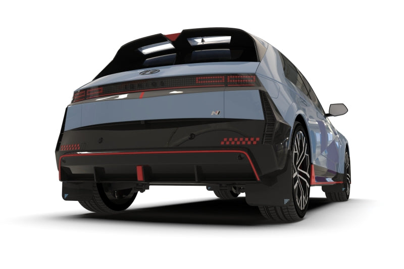 Rally Armor 2025 Hyundai Ioniq 5 N Black UR Mud Flap Light Blue Battery Logo Mud Flaps Rally Armor