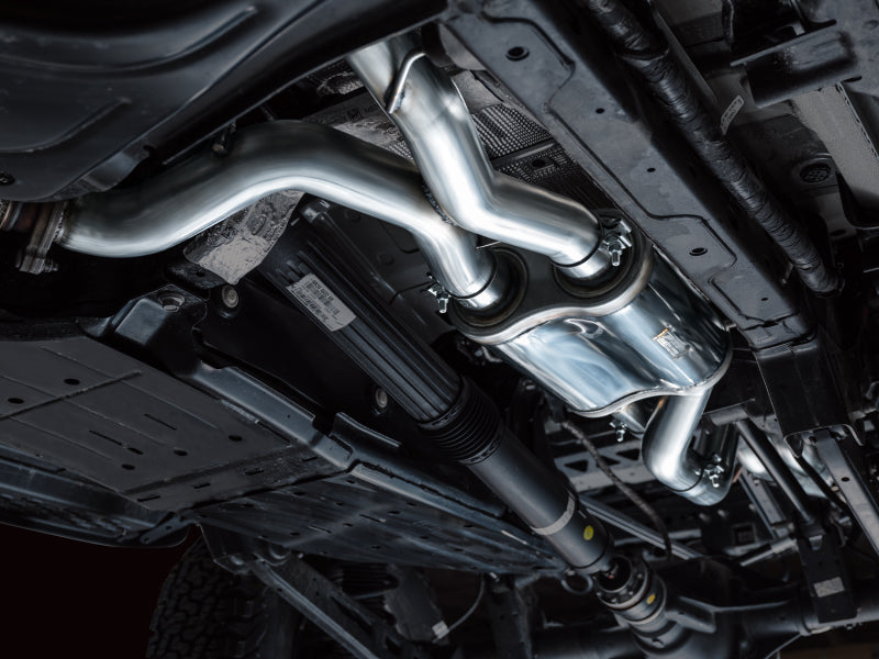 AWE Tuning 22-24 Ford Bronco Raptor 4WD Dual BashGuards Cat-Back SwitchPath Exhaust (No Tips) Catback AWE Tuning