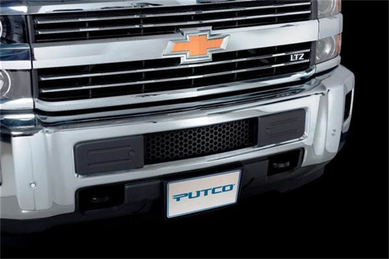 Putco 15-19 Chevy Silv HD - SS - Black Punch Design Bumper Grille Bumper Grille Inserts Grilles Putco