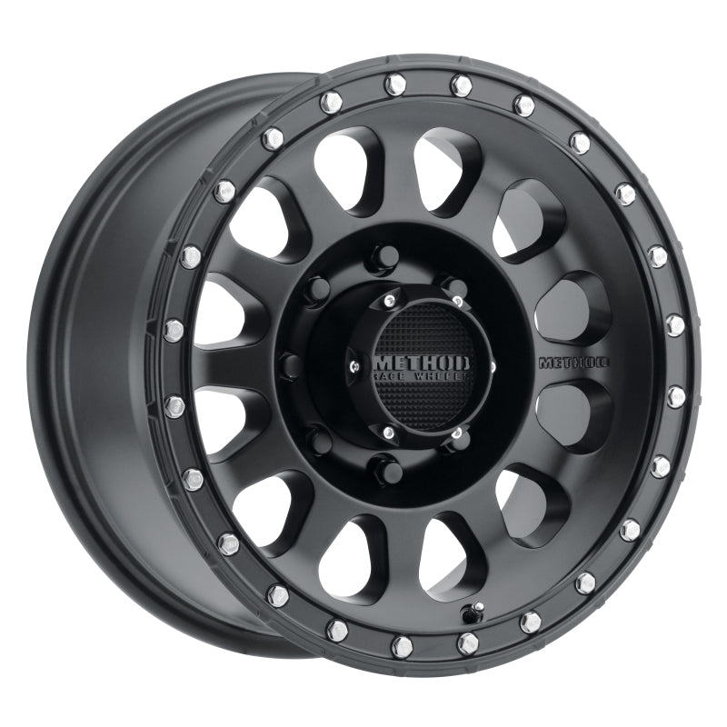 Method MR315 18x9 +18mm Offset 8x6.5 130.81mm CB Matte Black Wheel Wheels - Cast Method Wheels