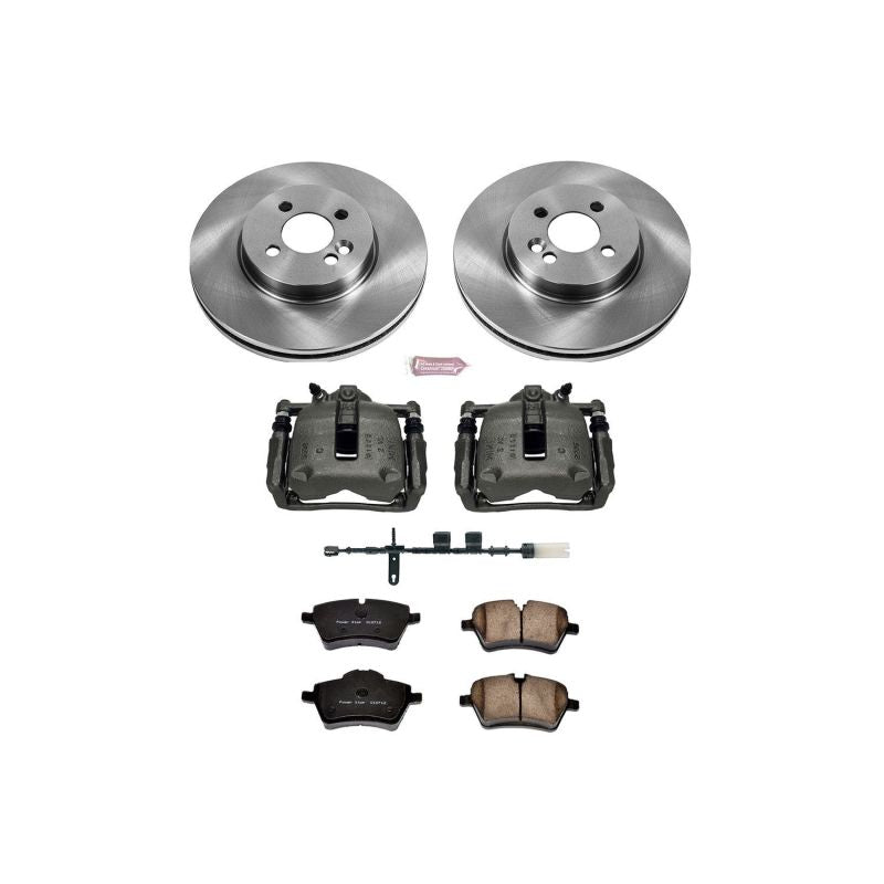 Power Stop 11-16 Mini Cooper Front Autospecialty Brake Kit w/Calipers Brake Kits - OE PowerStop