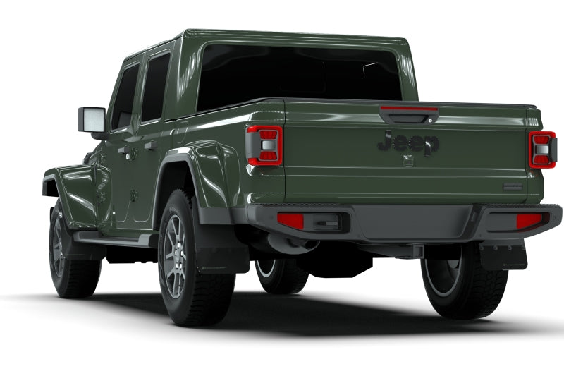 Rally Armor 19-25 Jeep Gladiator JT (Incl. Overland/Sport/Sport S) Black Mud Flap w/Red Logo Mud Flaps Rally Armor
