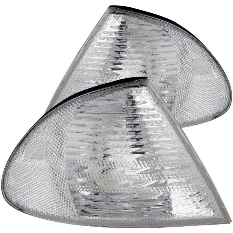 ANZO Corner Lights 1999-2001 BMW 3 Series E46 Euro Corner Lights Chrome Lights Corner ANZO