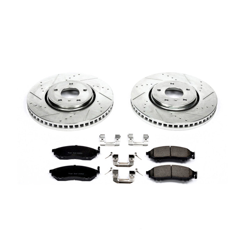 Power Stop 05-12 Infiniti FX35 Front Z23 Evolution Brake Kit Brake Kits - Performance D&S PowerStop