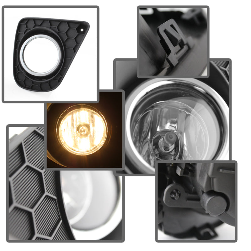 Spyder Honda Accord 2013-2015 2Dr OEM Fog Lights W/Switch- Clear FL-HA2013-2D-C Fog Lights SPYDER