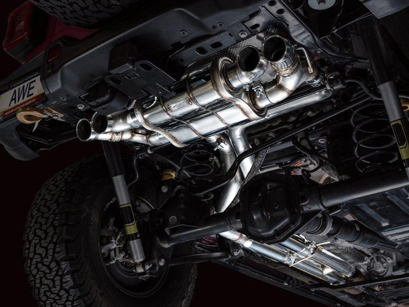 AWE Tuning 21+ Wrangler 392 Switchpath Cat-Back Exhaust- Quad BashGuards Catback AWE Tuning