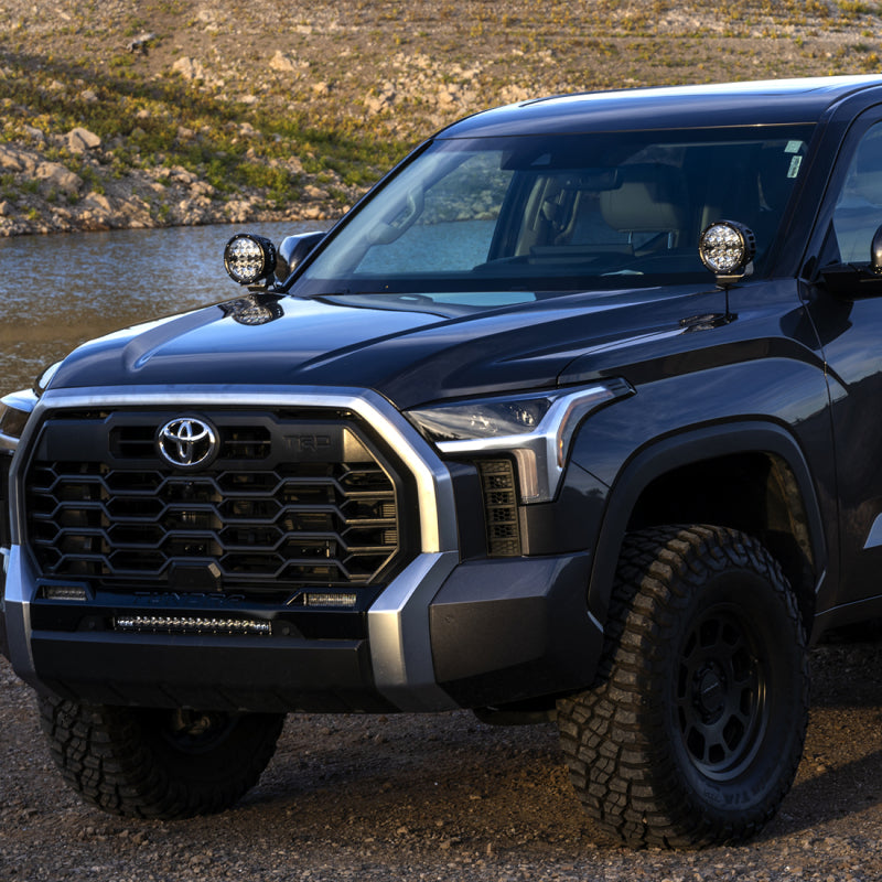 Rigid Industries 2022+ Toyota Tundra 6in. 360-Series A-Pillar Lighting Kit Light Bars & Cubes Rigid Industries