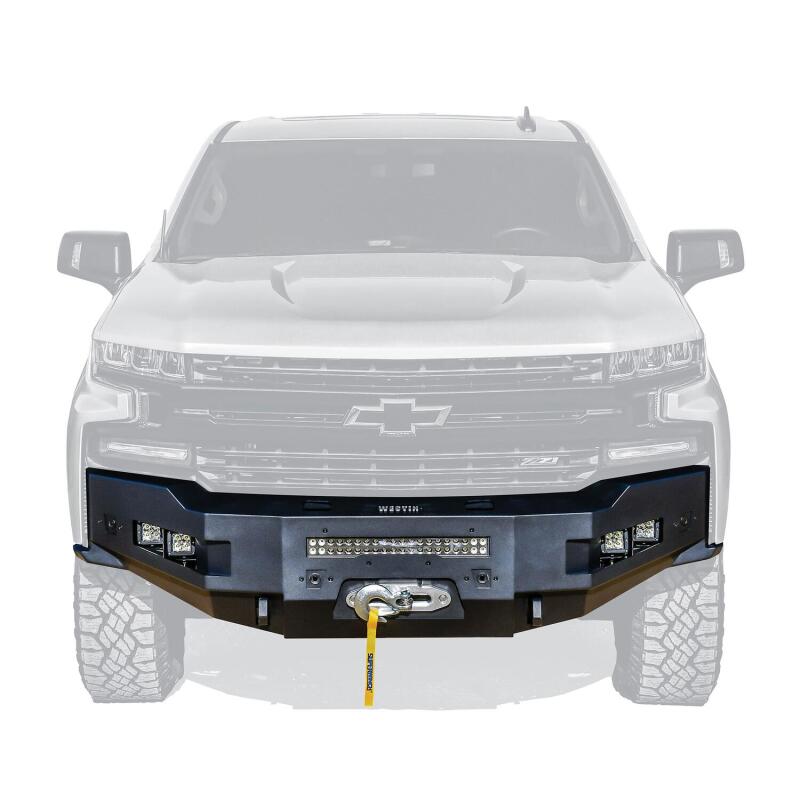 Westin 19-21 Chevrolet Silverado 1500 (Excl. Diesel & LD) Pro-Series Front Bumper - Textured Black Bumpers - Steel Westin