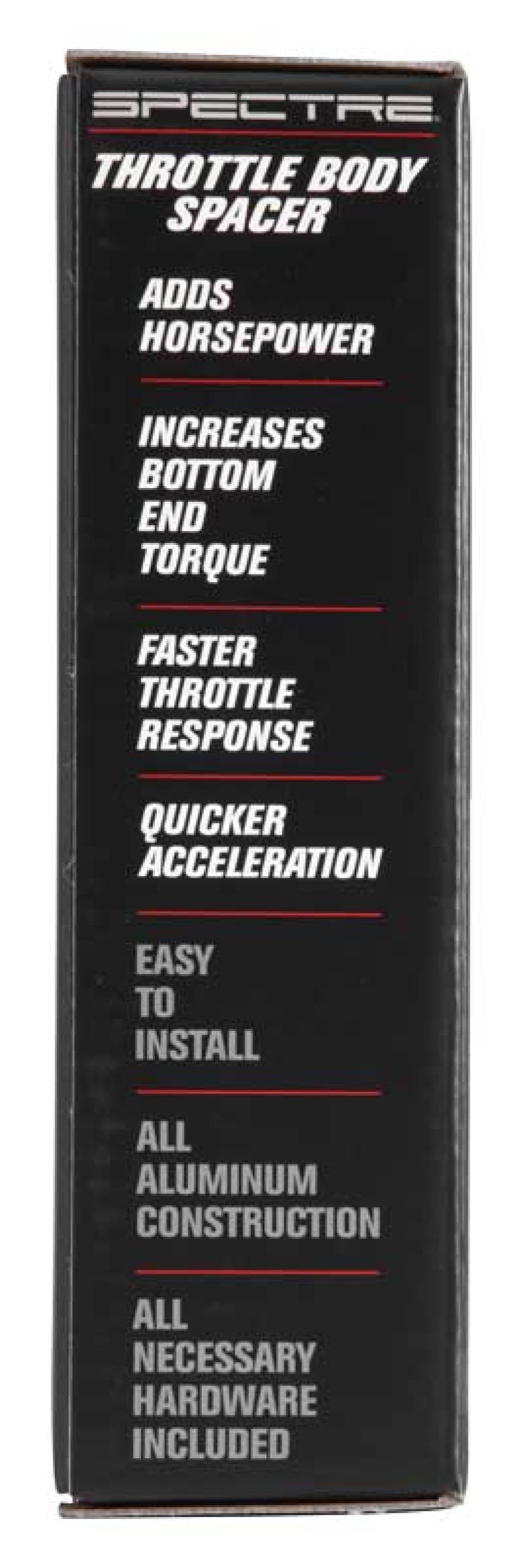 Spectre 86-95 GM 4.3L/5.0L/5.7L Throttle Body Injection Spacer Throttle Body Spacers Spectre