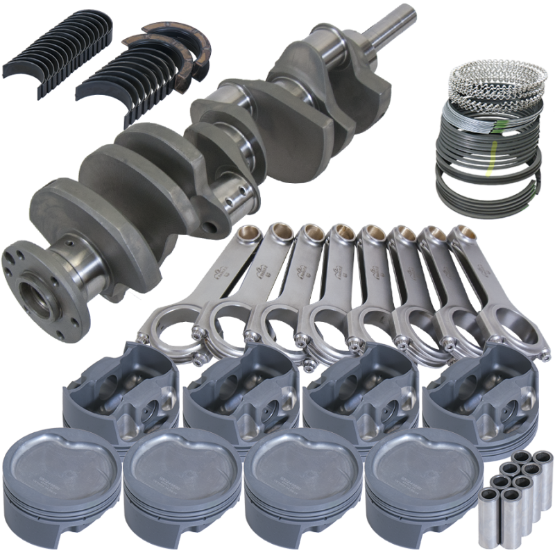 Eagle Ford Big Block Forged 4340 4.39in Bore 4.3in Stroke -38cc Inv Dome Pistons Rotating Assy Rotating Assemblies Eagle