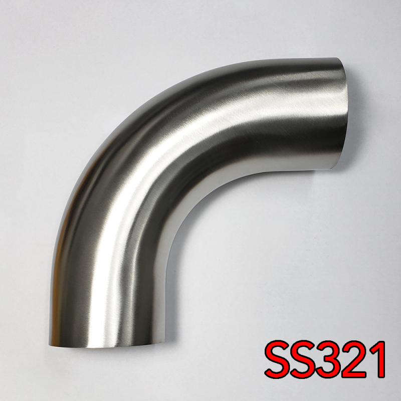 Stainless Bros 4in SS321 90 Deg Mandrel Bend Elbow - 1.5D Radius 16GA/.065in Wall (No Leg) Steel Tubing Stainless Bros