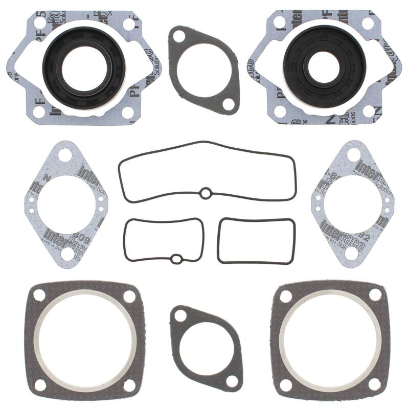 Vertex Gaskets 72-74 Ski-Doo Elite / Alpine Complete Gasket Kit w/ Oil Seals Engine Hardware Vertex Pistons