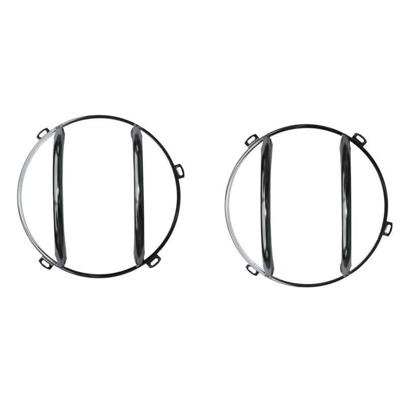 Rugged Ridge 07-18 Jeep Wrangler JK Stainless Steel Headlight Euro Guard Kit Light Covers and Guards Rugged Ridge