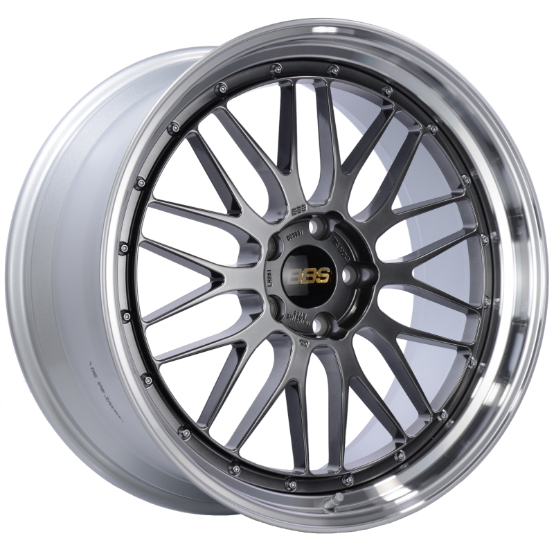 BBS LM 21x10 5x120 ET38 Diamond Black Center Diamond Cut Lip Wheel -82mm PFS/Clip Required Wheels - Forged BBS