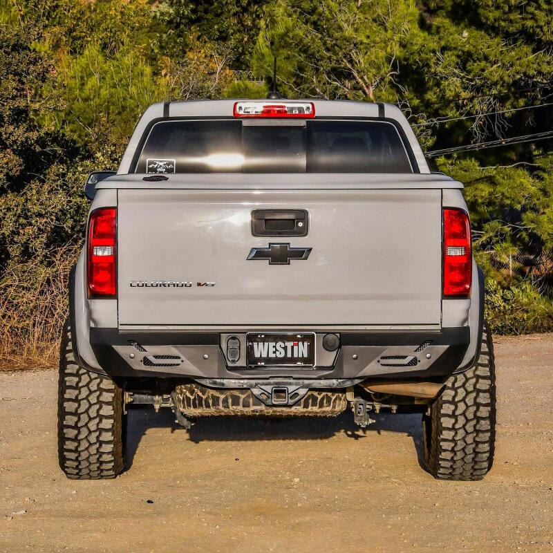 Westin 15-22 Chevrolet/GMC Colorado/Canyon Pro-Series Rear Bumper - Textured Black Bumpers - Steel Westin