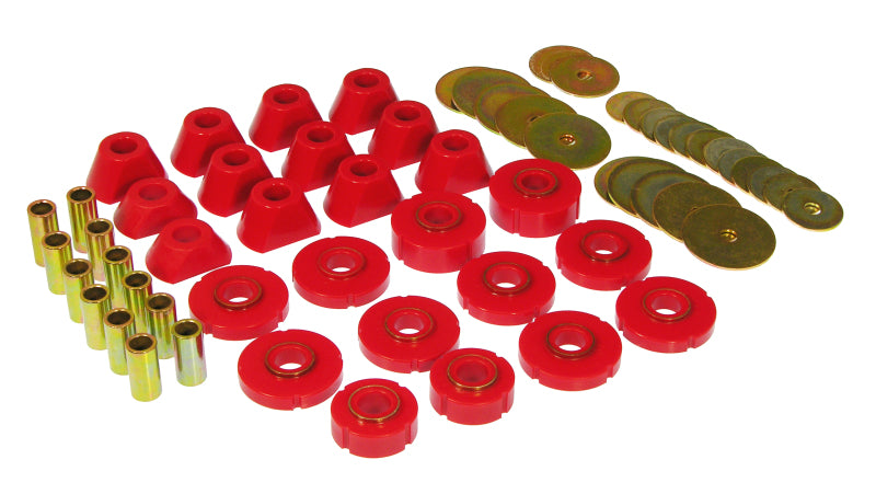Prothane 67-72 Chevy K10 Blazer Body Mount Kit - Red Bushing Kits Prothane