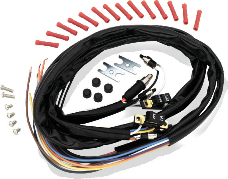 Twin Power 73-81 Big Twin and XL Black Handlebar Bar Switches With Wires Switch Panels TwinPower