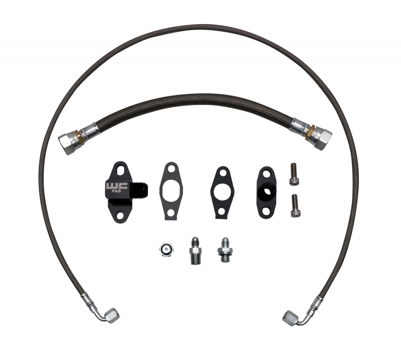 Wehrli LB7/LLY/LBZ/LMM/LML Duramax S400 Single Turbo Oil Line Kit Turbo Install Kits Wehrli