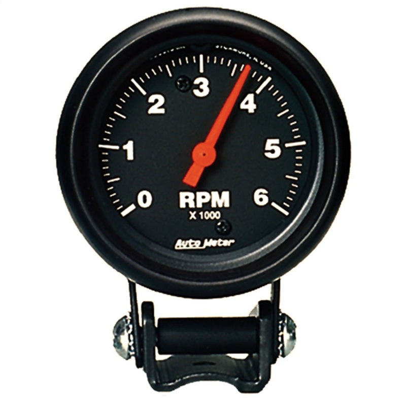 Autometer Black 2 5/8 inch 6000 rpm Tachometer Mini Tach Gauge Gauges AutoMeter