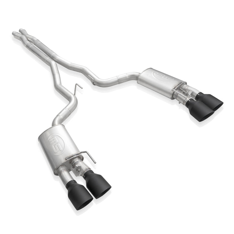 Stainless Works 2020 Ford GT500 Redline Catback X-Pipe Exhaust Factory Connect - Black Tips Catback Stainless Works
