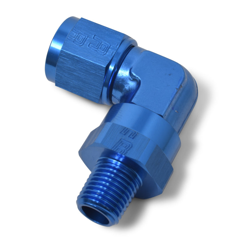 Russell Performance -10 AN 90 Degree Female to Male 3/8in Swivel NPT Fitting Fittings Russell