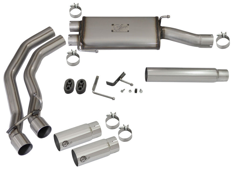 aFe Rebel Exhausts Cat-Back SS Ford F-150 04-08 V8 4.6/5.4L w/ Polished Tips Catback aFe