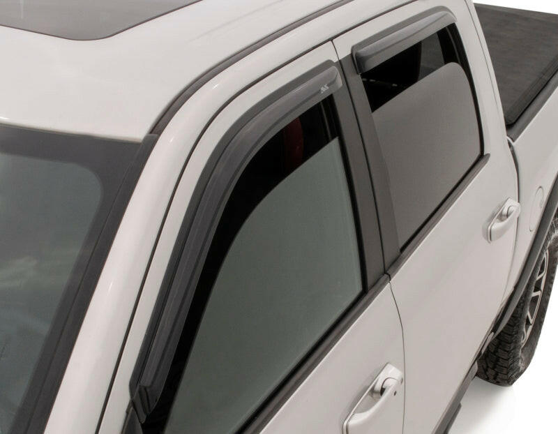 AVS 09-18 Dodge RAM 1500 Crew Cab Ventvisor Outside Mount Window Deflectors 4pc - Smoke Wind Deflectors AVS