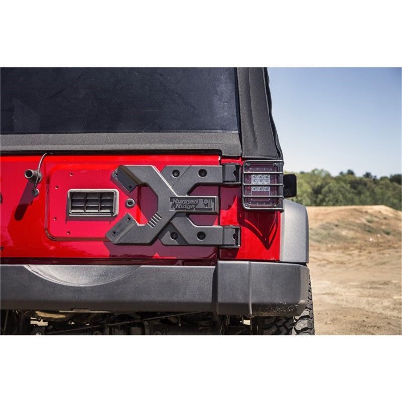 Rugged Ridge Spartacus HD Tire Carrier Hinge Casting 07-18 Jeep Wrangler JK Spare Tire Carriers Rugged Ridge