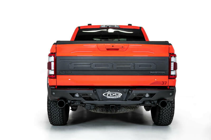 Addictive Desert Designs 2022+ Ford Raptor Stealth Fighter R Bumper w/ 2 Cube Lights - Hammer Black Bumpers - Steel Addictive Desert Designs