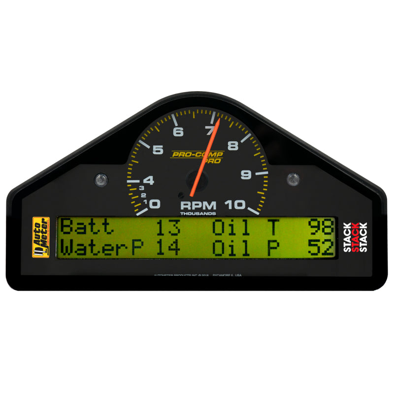 Autometer Pro-Comp Race Dash Display 0-3-10K RPM / WTRP / FUELP / OILP / OILT / WTMP / VOLT Gauges AutoMeter
