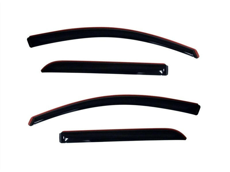AVS 07-16 GMC Acadia Ventvisor In-Channel Front & Rear Window Deflectors 4pc - Smoke Wind Deflectors AVS