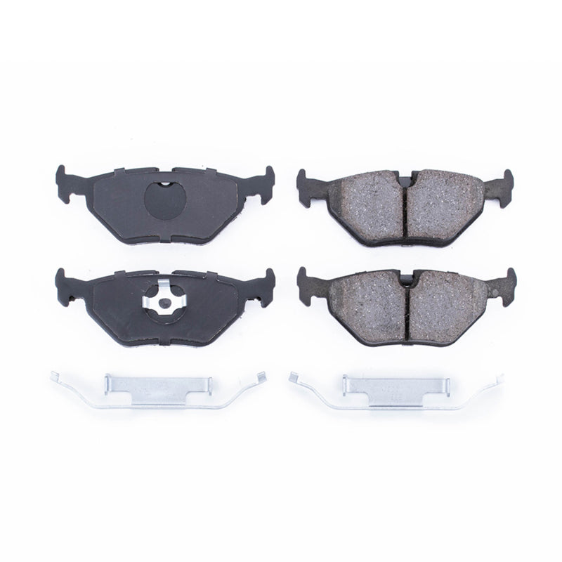Power Stop 91-98 BMW 318i Rear Z17 Evolution Ceramic Brake Pads w/Hardware Brake Pads - OE PowerStop