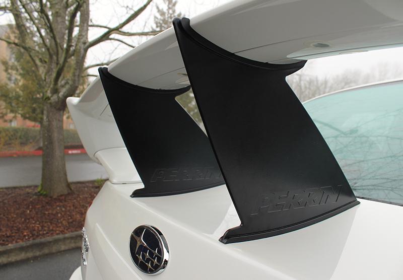 PERRIN 11-14 Subaru STI Wing Stabilizer - Black (Sedan Only) Spoilers Perrin Performance