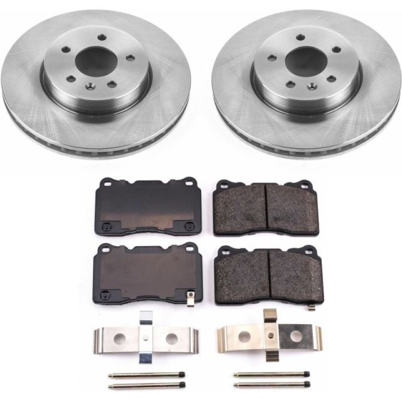 Power Stop 13-18 Cadillac ATS Front Autospecialty Brake Kit Brake Kits - OE PowerStop