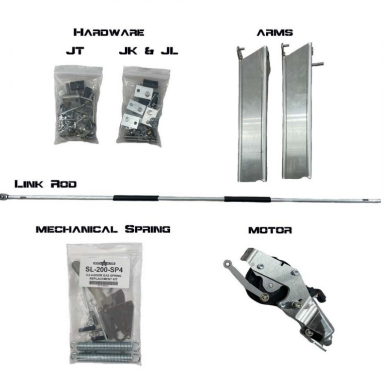 Rock Slide Rebuild Kit for Gen2 Step Sliders - JL 4DR DRVR Door Panels Rock Slide Engineering