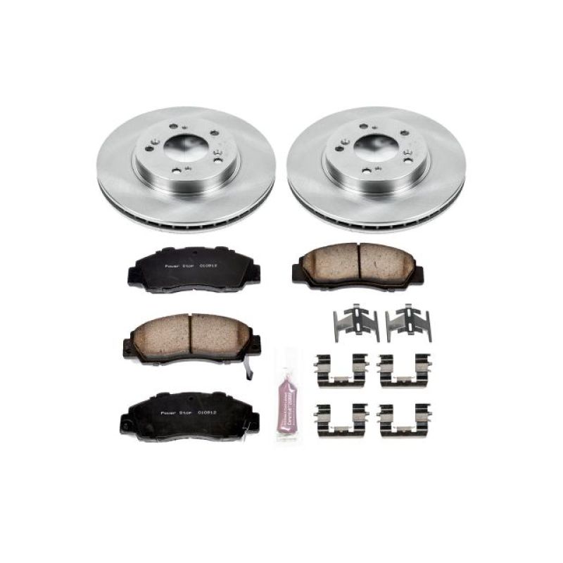 Power Stop 97-01 Acura Integra Front Autospecialty Brake Kit Brake Kits - OE PowerStop