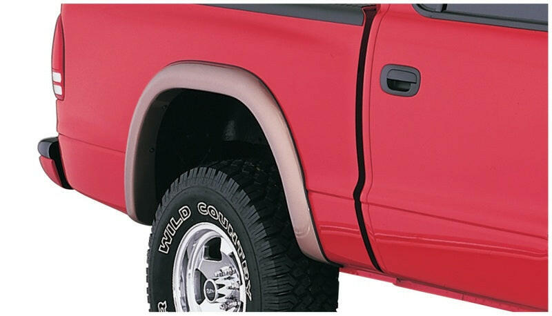 Bushwacker 97-04 Dodge Dakota Fleetside Extend-A-Fender Style Flares 4pc - Black Fender Flares Bushwacker