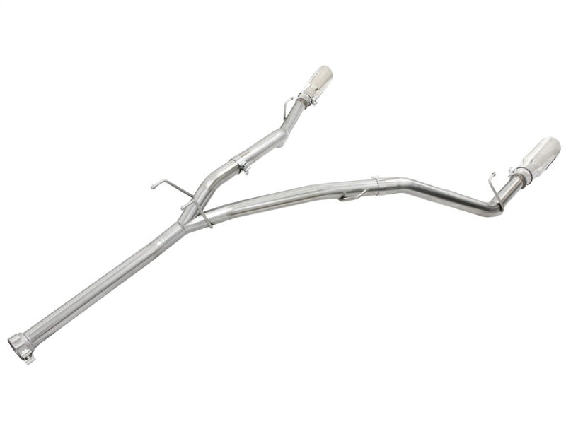 aFe MACHForce XP DPF-Back Exhaust 2.5in SS with Polished Tips 2014 Dodge Ram 1500 V6 3.0L EcoDiesel DPF Back aFe