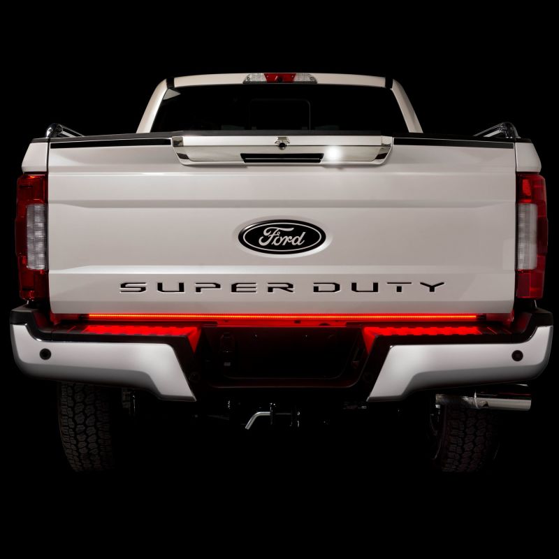 Putco 17-19 Ford Super Duty 60in Red Blade LED Light Bar w/ Direct fit Quick-Connect Harness Light Tailgate Bar Putco