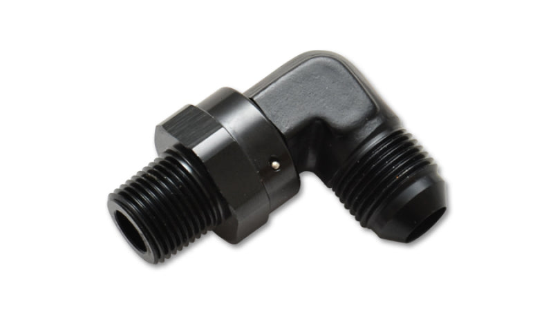 Vibrant -4AN to 1/8in NPT Male Swivel 90 Degree Adapter Fitting Fittings Vibrant