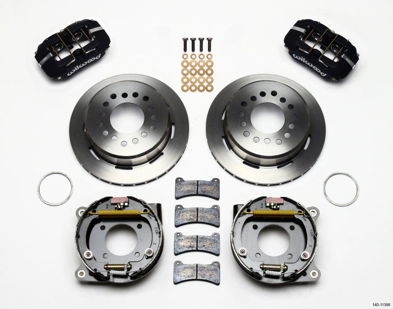 Wilwood Dynapro Low-Profile 11.00in P-Brake Kit Chevy 12 Bolt 2.75in Off w/ C-Clips Big Brake Kits Wilwood