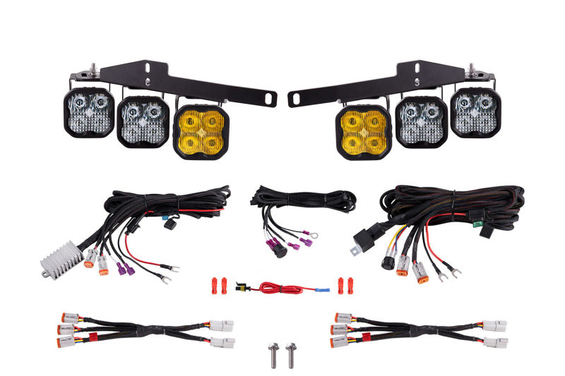 Diode Dynamics 17-20 Ford Raptor SS3 LED Fog Light Kit - Yellow Pro Fog Lights Diode Dynamics